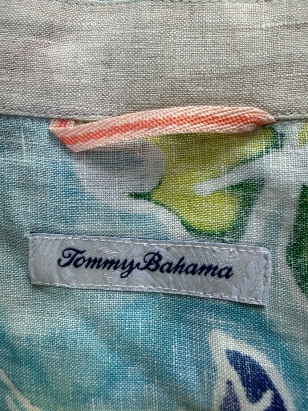 Tommy Bahama Fiesta Keys Linen Shirt - color "Blue Crush" - Men's Size L - NWOT - Picture 7 of 12
